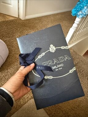 Prada Milano Gift Bag and size 10x6.25x3 inches